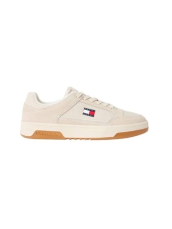 Tommy Hilfiger sneakers court uomo beihìge con badge logo