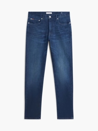 Tommy Hilfiger jeans uomo  slim bleecker in denim blu lavato