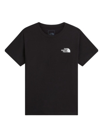 The North Face t-shirt kids/junior unisex evolution box in cotone nero con maxi logo sul retro