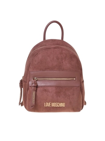 Moschino zaino donna effetto suede cuoio