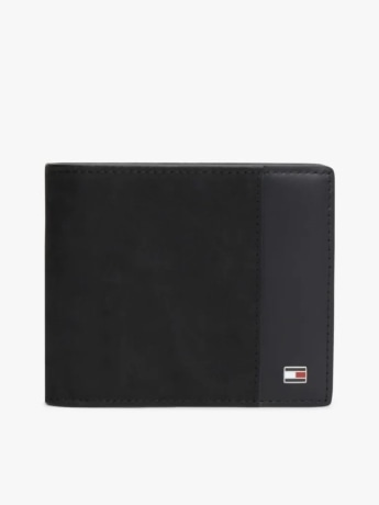 Tommy Hilfiger prtafoglio uomo con porta monete e porta carte con logo bandiera