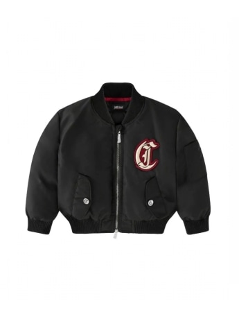 Just Cavalli giubbotto infant bomber hoshan nero con logo