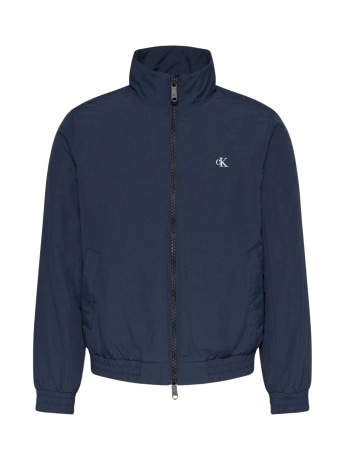 Calvin Klein giubbotto uomo imbottito in nylon blu scuro  con logo