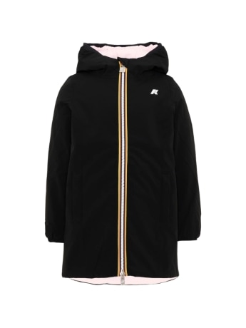 Kway giacca kids/junior p. denise st warm double reversibile nero/rosa