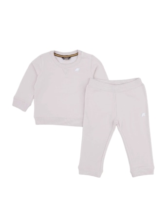 Kway set infant baptistelle mickette felpa e pantalone rosa