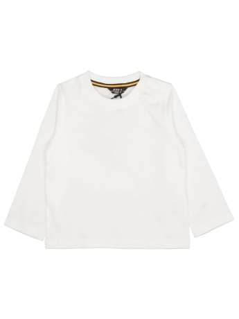 Kway t-shirt infant elmette jersey peach bianco
