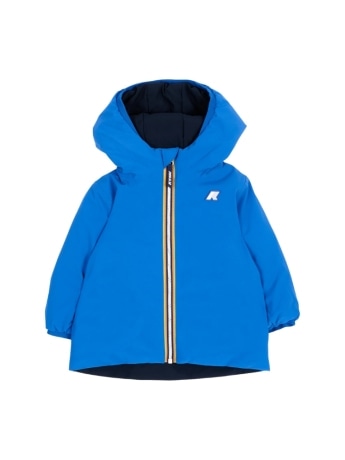 Kway giacca infant e. jack st warm double reversibile blue royal/blue depth