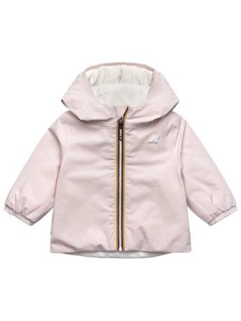 Kway giacca infant e. jack st warm double reversibile rosa/bianco