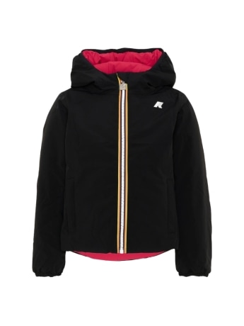 Kway giacca kids/junior p. lily st warm double reversibile nero/ciliegia