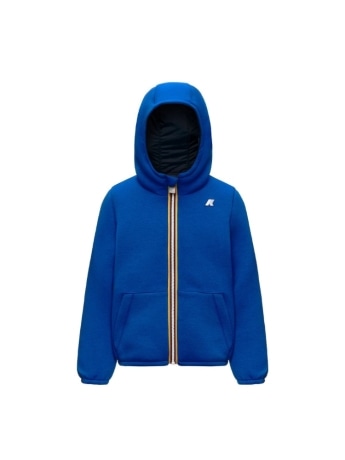 Kway giacca junior p. jack spacer nylon double reversibile neoprene blue royal/blue depth