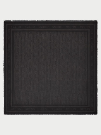 Guess foulard keffia ella logo kefiah nera logata