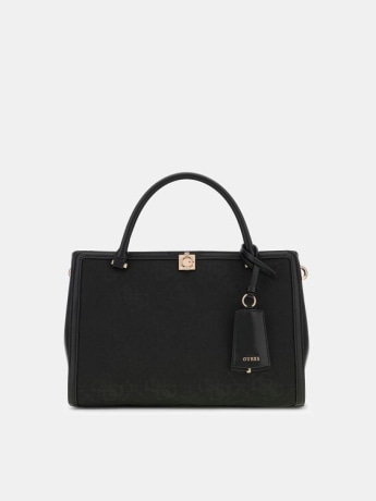 Guess borsa a tracolla donna con big logo audrey nera