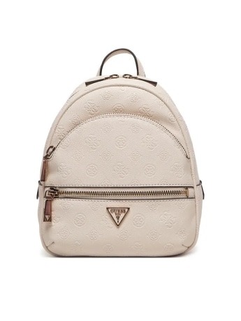 Guess zaino donna piccolo manhattan ii in ecopelle avorio logata