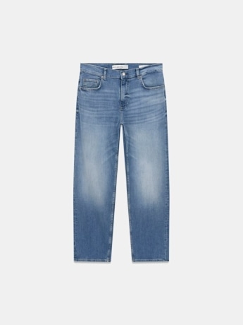 Guess jeans uomo  damon straight in denim blu chiaro