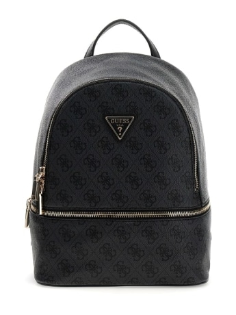 Guess zaino donna in ecopelle follie nero con logo all over