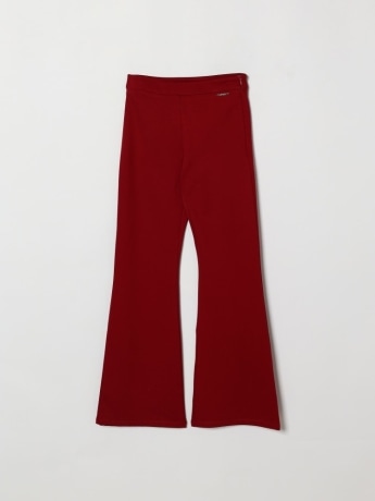 Twinset pantalone kids/junior in crèpe bordeaux