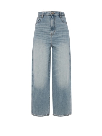 Fracomina jeans carrot balloon in denim lavaggio medio chiaro