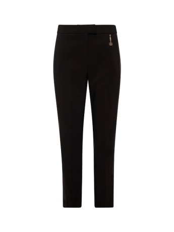 Fracomina pantalone donna a sigaretta slim fit nero