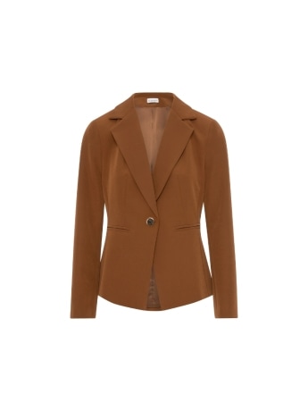 Fracomina blazer donna monopetto caramello