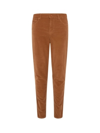 Fracomina pantalone donna in velluto caramello