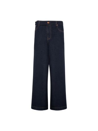 Fracomina jeans donna in denim raw flare