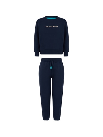 North Sails tuta kids/junior blu navy con logo 3d
