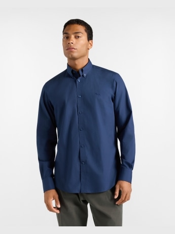Harmont&blaine camicia uomo popeline regular fit blu