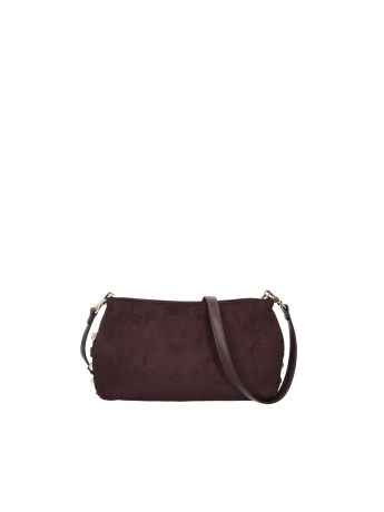 Liu-jo borsa a tracolla media in microfibra melanzana