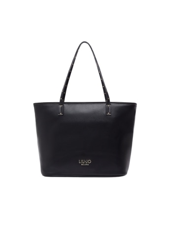Liu-jo borsa tote media nera con logo
