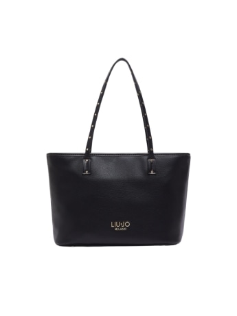 Liu-jo borsa tote piccola nera con logo