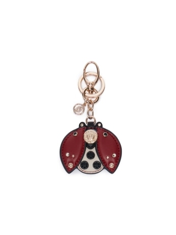 Liu-jo portachiavi coccinella con logo monogram