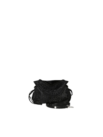Liu-jo borsa hobo riccy piccola nera con strass