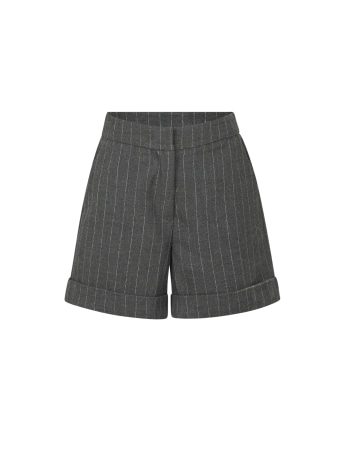 Trussardi shorts bimba/junior in cotone grigio gessato