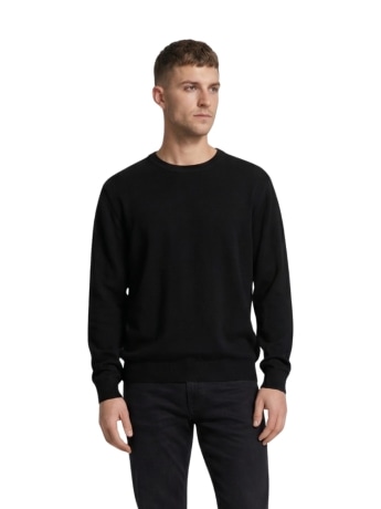 Tiffosi maglia uomo in cotone nero