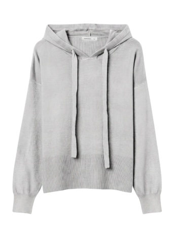Tiffosi felpa donna sky con cappuccio grigia loose fit