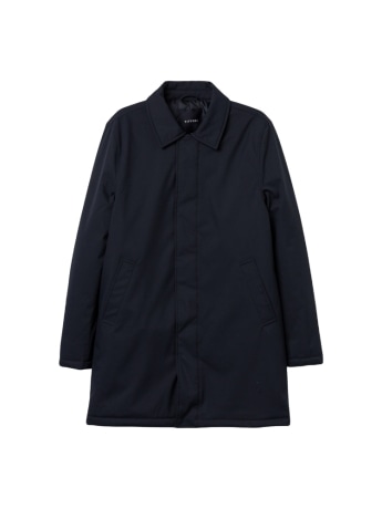 Tiffosi cappotto uomo blu scuro con colletto