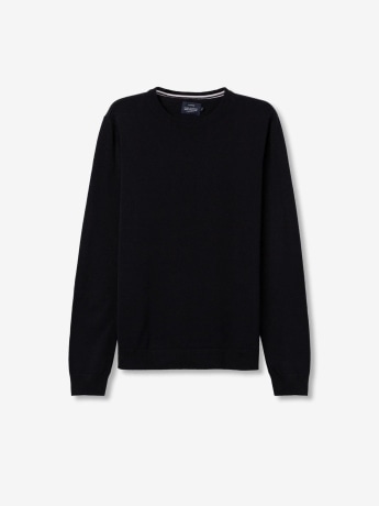 Tiffosi maglia girocopllo uomo in caldo cotone nero