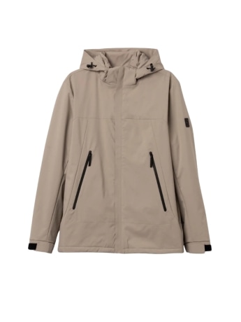 Tiffosi giubbotto uomo cayden beige con cappuccio