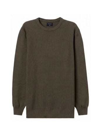 Tiffosi maglia uomo bair in cotone marrone