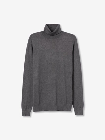 Tiffosi maglia uomo bond a collo alto grigio chiaro mélange